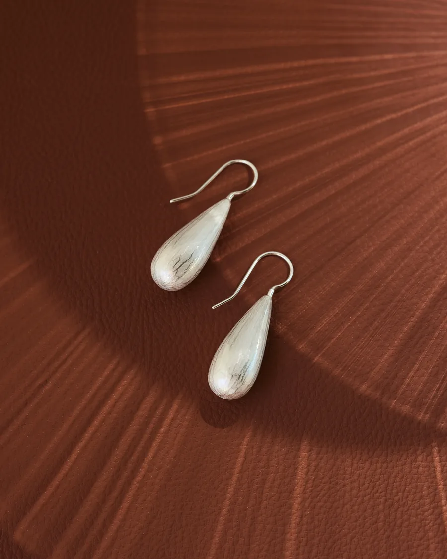 Tropfenohrringe, Silber