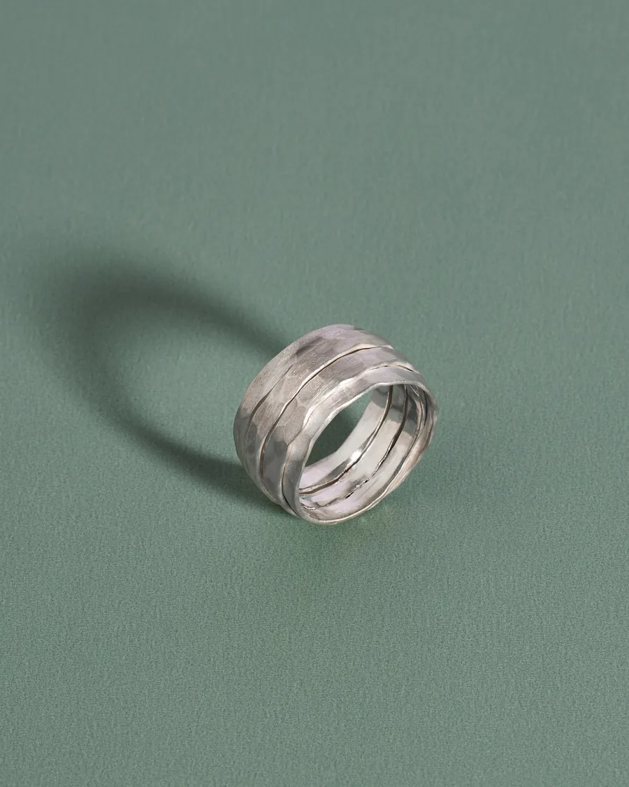 Wickelring, Silber, geschmiedet